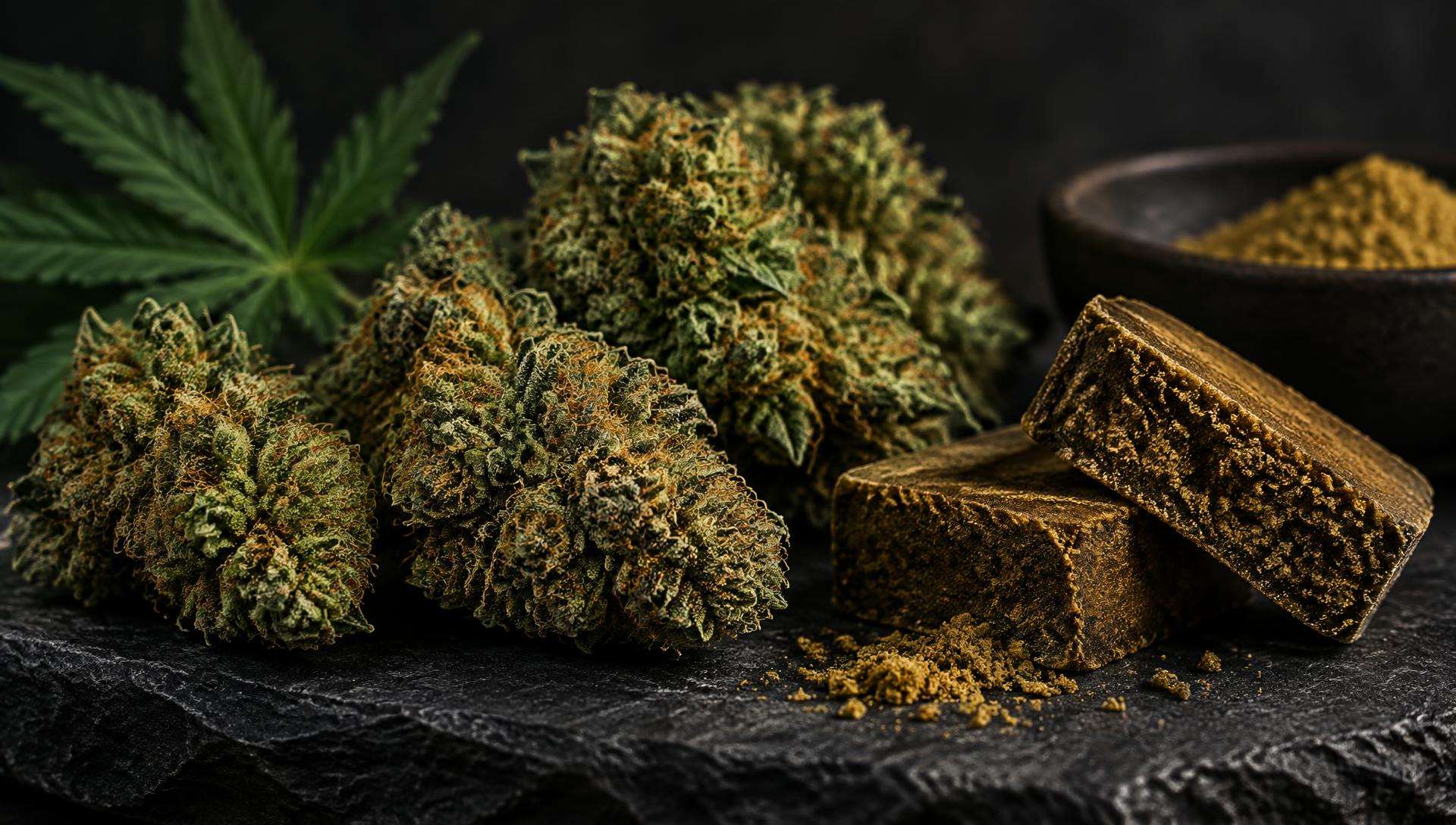 Fleurs de CBD et pollen premium